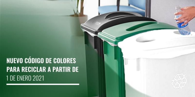 CONOZCA EL NUEVO CÓDIGO DE COLORES PARA RECICLAR A PARTIR DEL 1 DE ENERO DE 2021