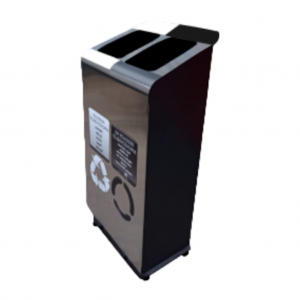 Punto Ecológico Acero Inoxidable 70 Litros 2 Divisiones Metalis_1