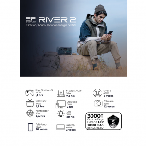  Kit Solar Portátil EcoFlow RIVER 2 300 W + Panel Flexible 100 W_8