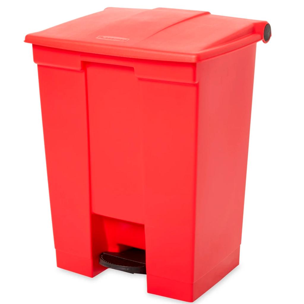 Papelera de Pedal Rubbermaid Legacy 68 Litros (18 Gal) Roja FG614500RED_1
