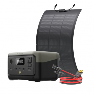  Kit Solar Portátil EcoFlow RIVER 2 300 W + Panel Flexible 100 W_1