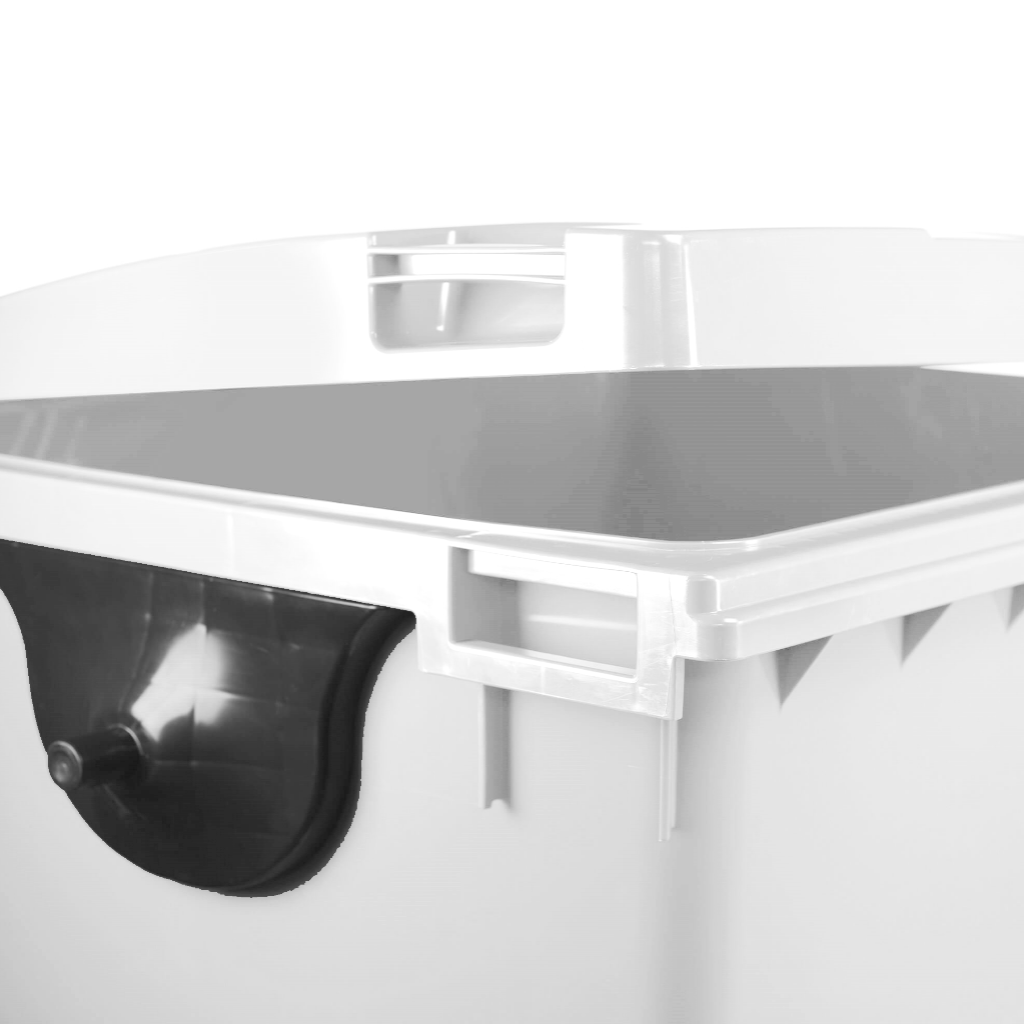 Contenedor de Basura con Ruedas 1100 Litros Blanco CDR_2