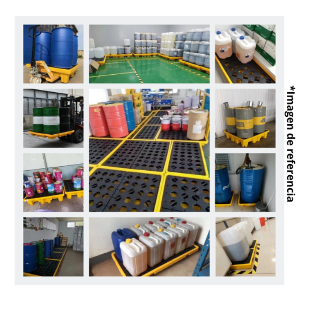 Estiba Antiderrame 4 Posiciones 130x130x15cm (150 Litros) CDR_3