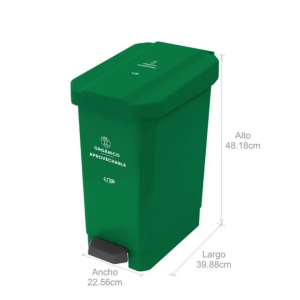 Caneca de Pedal 22 Litros Estra Bins Verde 4-1042661_1