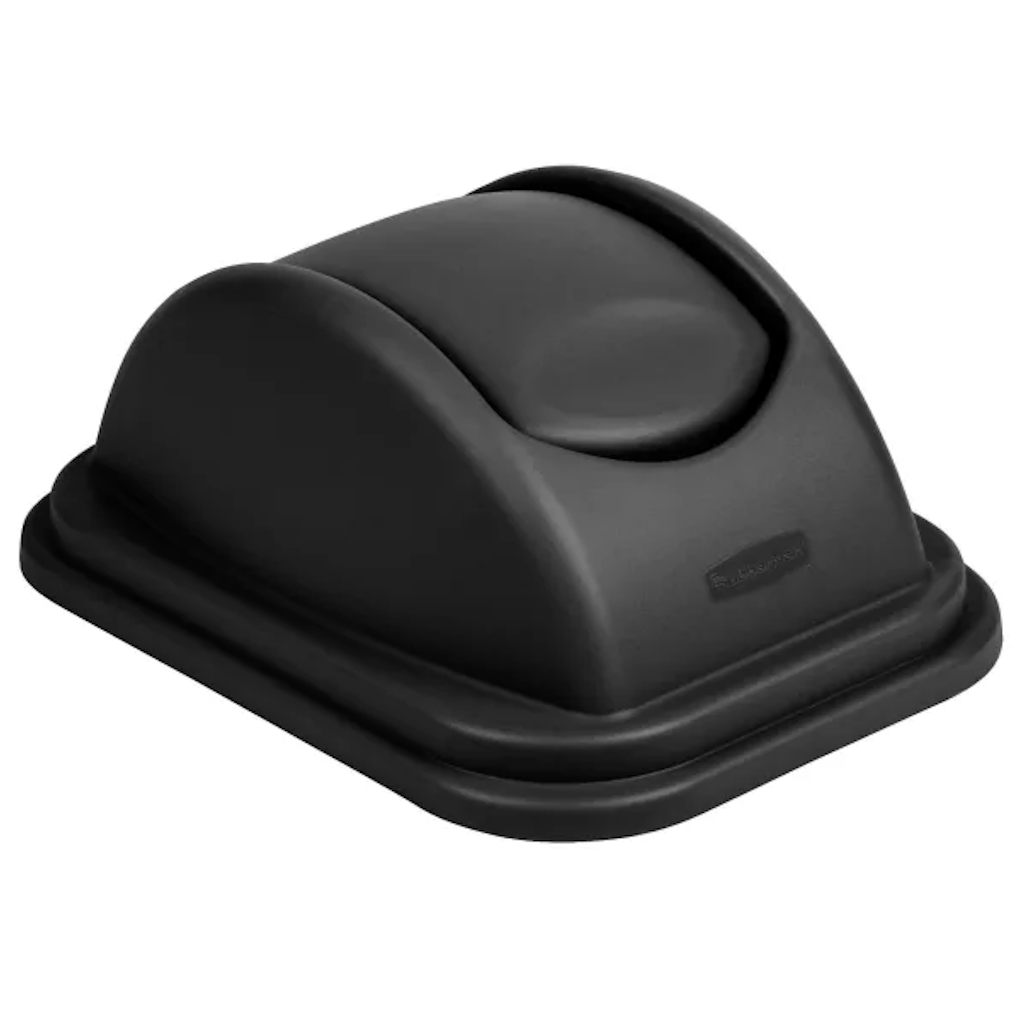 Tapa para Papelera Rectangular Grande 40 Lt Negro Rubbermaid FG306700BLA_1