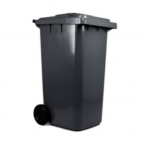 Contenedor de Basura con Ruedas 240 Litros Negro CDR _1
