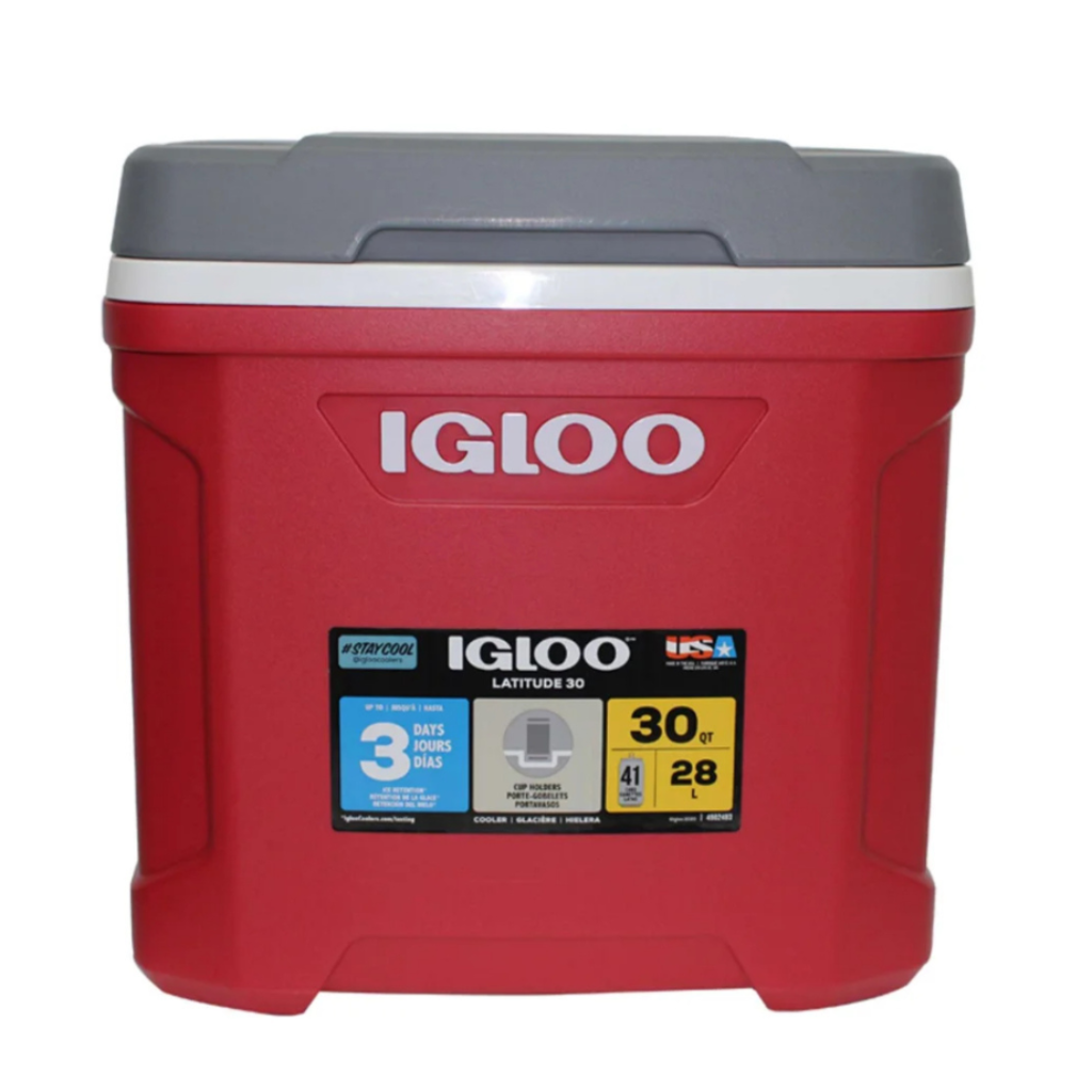 Nevera Plastica Portatil Latitude 28 Litros 30 Qt Rojo Igloo_6