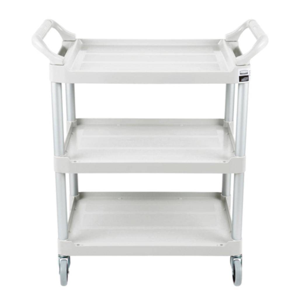 Carro de Servicio Abierto Tres Estantes 300 Libras Blanco FG409100OWHT_2