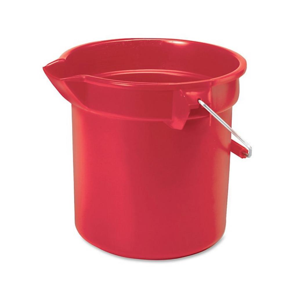 Balde 13.2 Litros Trabajo Pesado BRUTE ® Rojo Rubbermaid FG261400RED - TIENEX