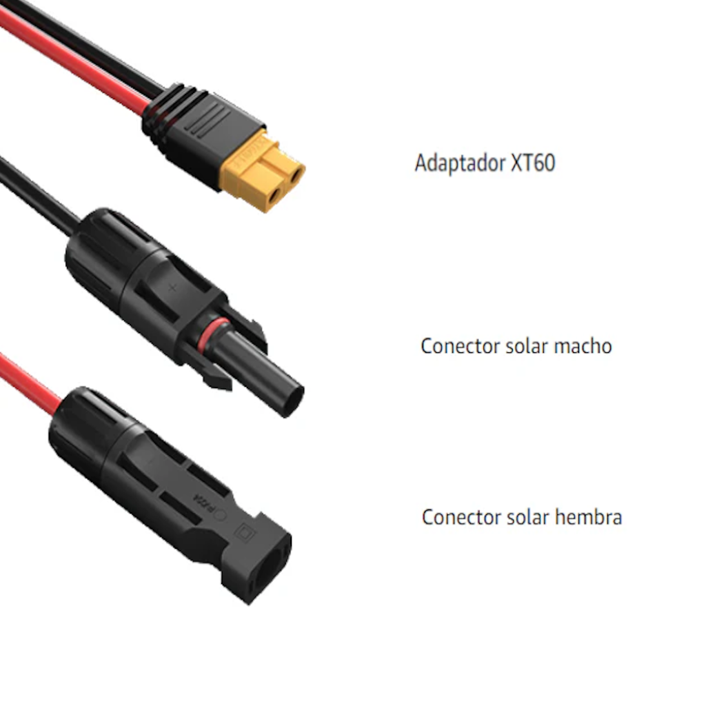 Cable de Conexión Para Panel Solar XT60 EcoFlow 5 mts_2