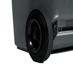 Contenedor de Basura con Ruedas 120 Litros Negro CDR_2