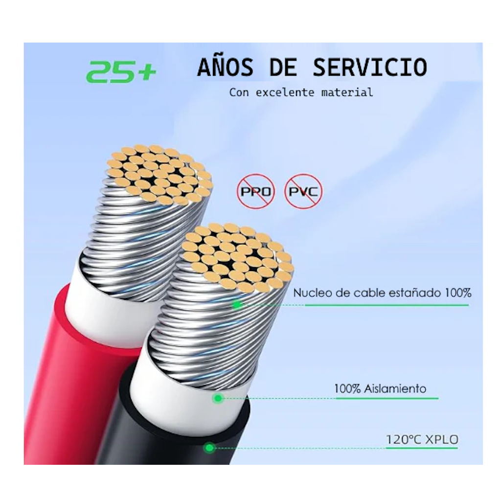Cable de Conexión Para Panel Solar XT60 EcoFlow 7.5 mts _8