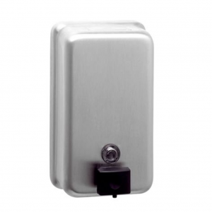 Dispensador de Jabón Liquido Acero Inoxidable Vertical Bobrick B-2111_1