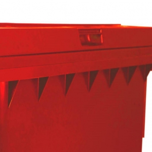 Contenedor de Basura con Ruedas 660 Litros Rojo CDR_4