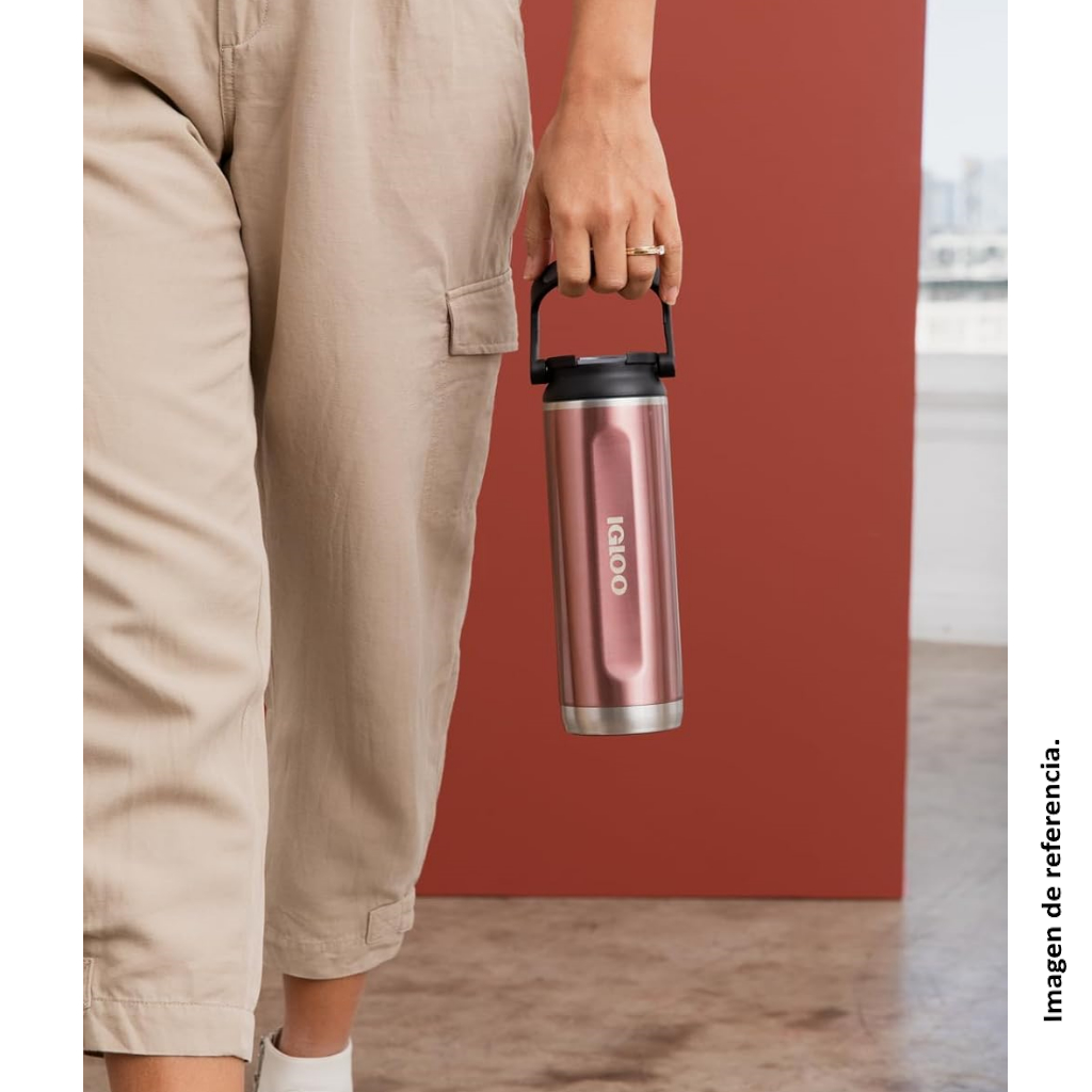 Botella Térmica Igloo Sipper 20 Oz 591 Ml Carbonite Gris_9