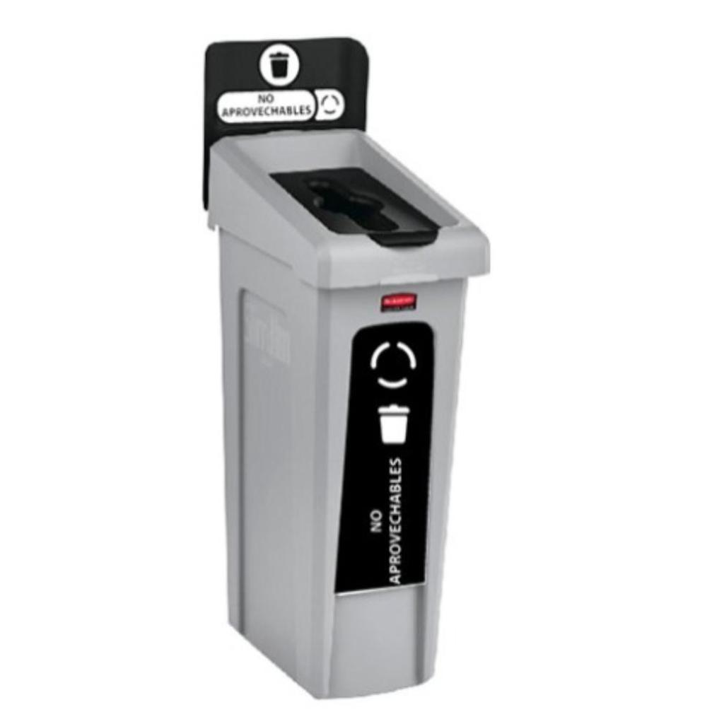 Punto Ecológico 87 litros 1 Puesto (No Aprovechables) Slim Jim® Rubbermaid 2007922_1