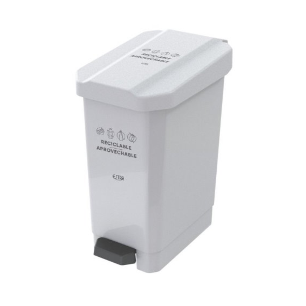 Caneca de Pedal 44 Litros Estra Bins Blanca 4-1042603_1