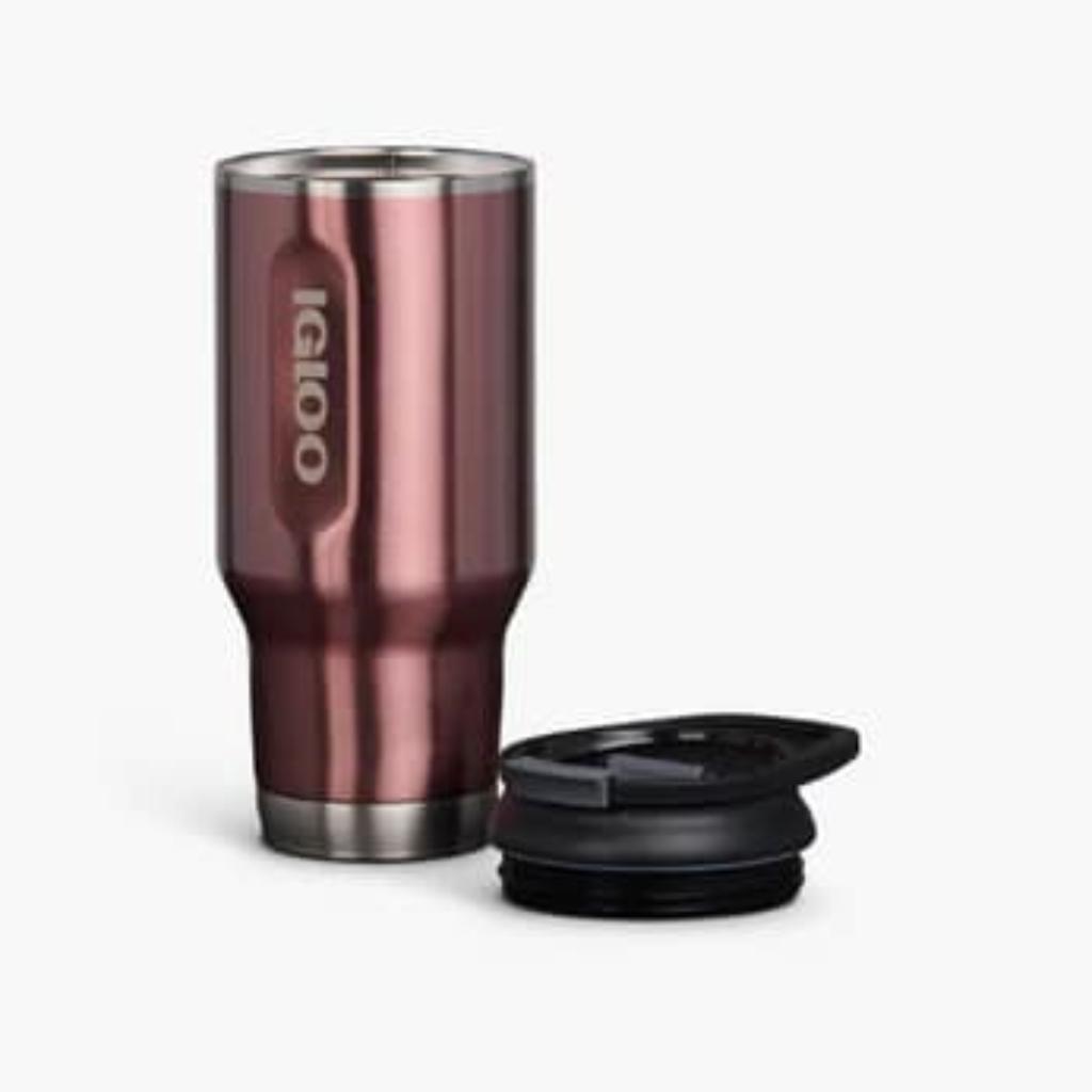 Termo Vaso Flip N Sip 32 Onzas 946 ml Flamingo Acero Inox_4