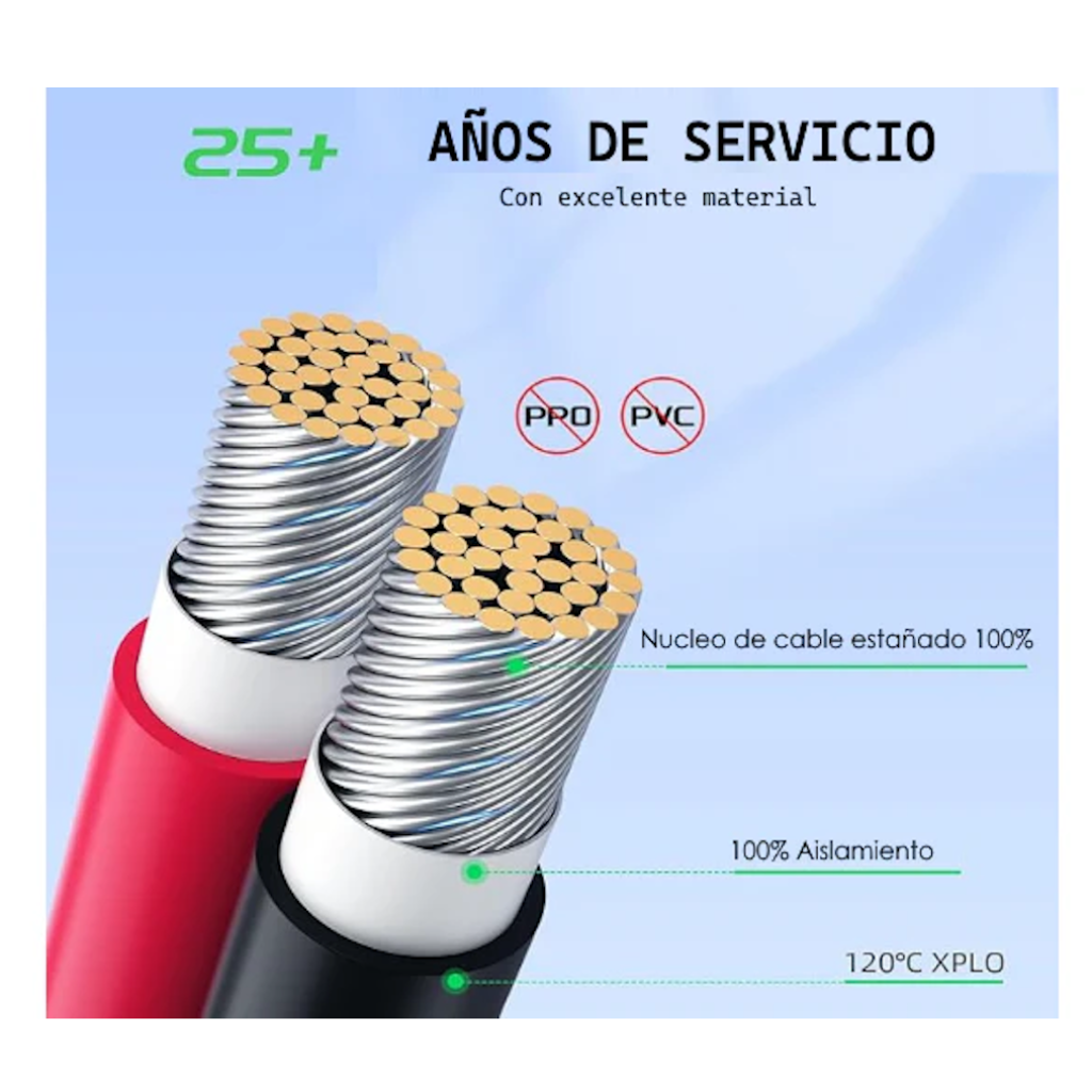 Cable de Conexión Para Panel Solar XT60 EcoFlow 2.5 mts_7