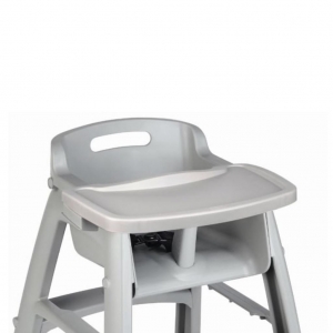 Silla Comedor Bebé Rubbermaid Sin Ruedas Gris Gratis Bandeja FG781408PLAT_12