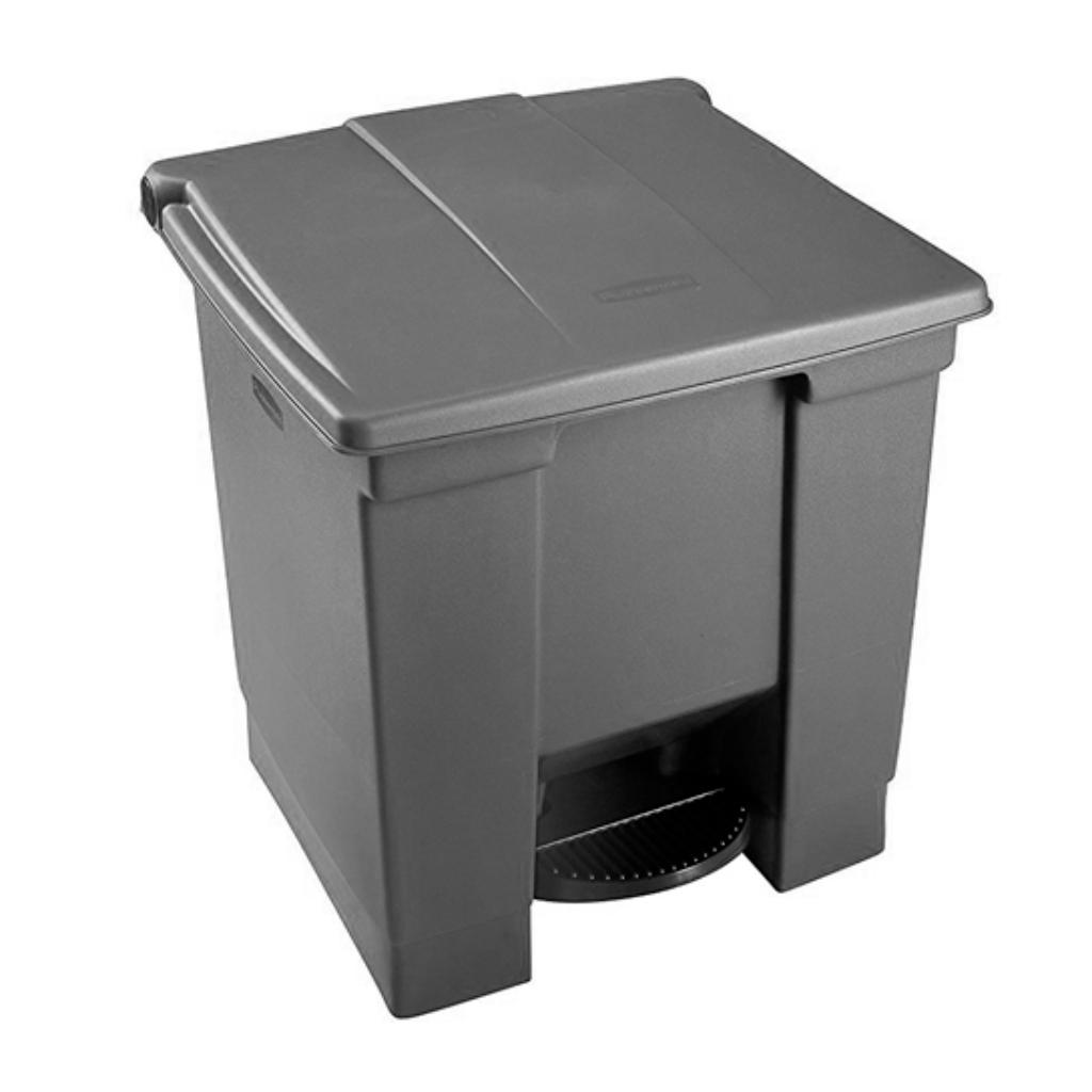 Papelera de Pedal 30 litros Gris 2033454_2