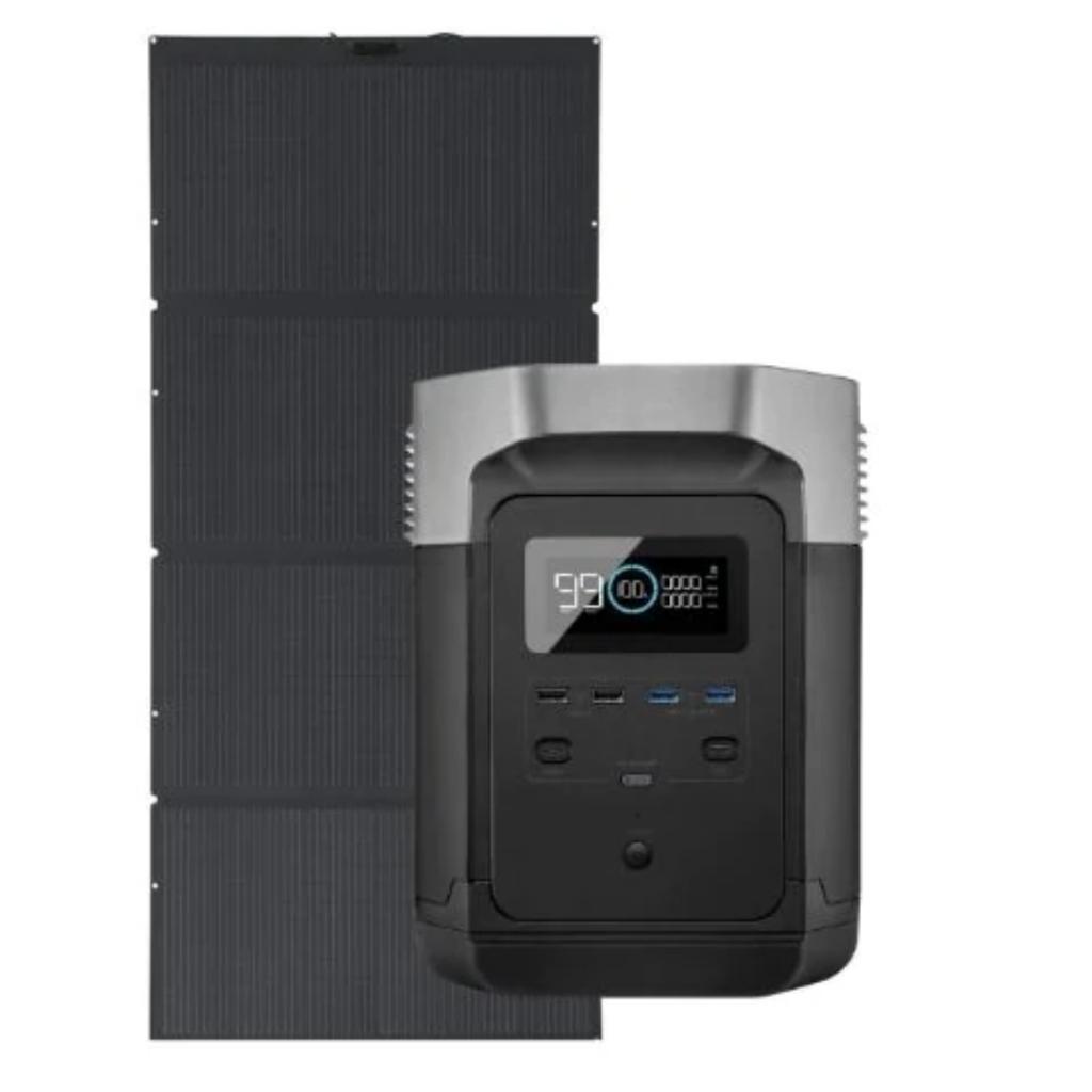 Kit Solar Portátil EcoFlow DELTA 2 MAX 2400W + Panel Solar 400 W_1