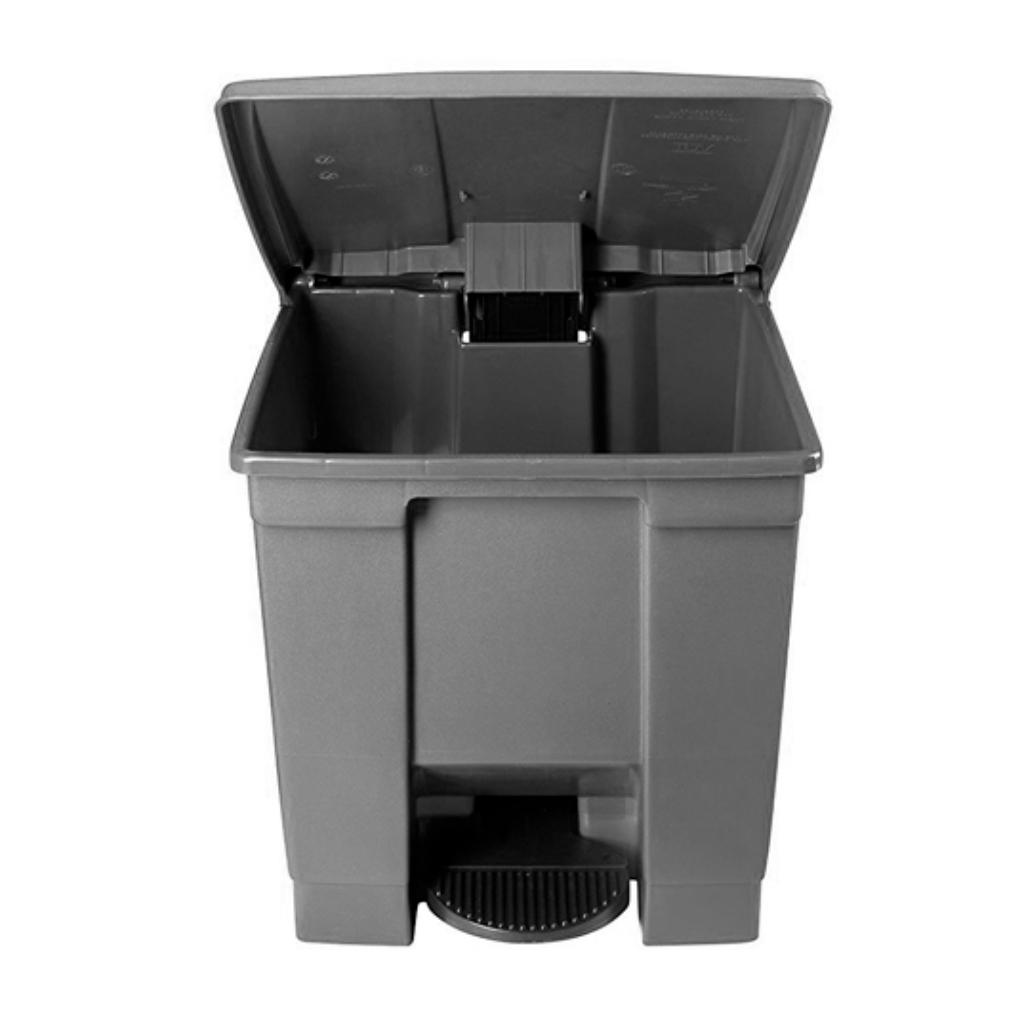 Papelera de Pedal 30 litros Gris 2033454_4