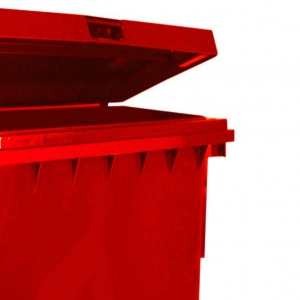 Contenedor de Basura con Ruedas 660 Litros Rojo CDR_2