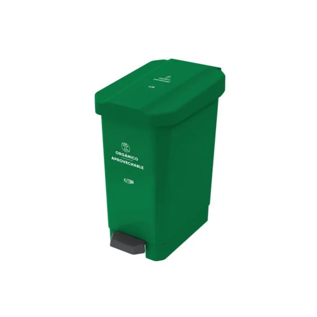 Caneca de Pedal 10 Litros Estra Bins Verde 4-1040668_1