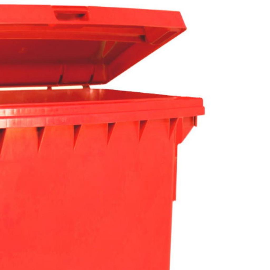 Contenedor de Basura con Ruedas 770 Litros Rojo Weber_3