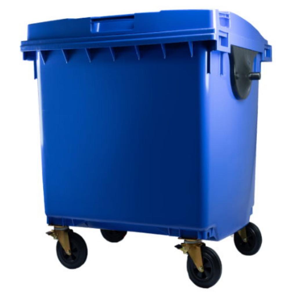 Contenedor de Basura con Ruedas 1100 Litros Azul CDR_1