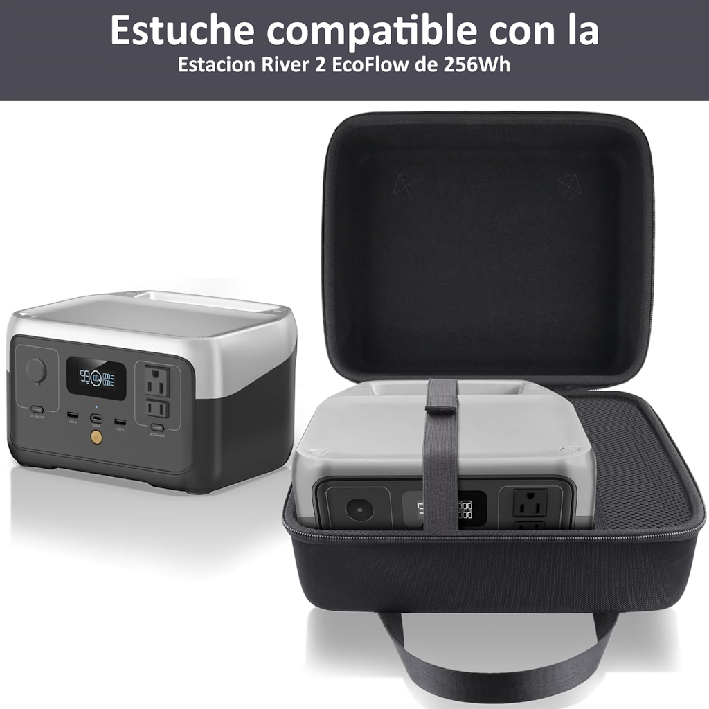Estuche Rígido de Viaje para EcoFlow River 2_5