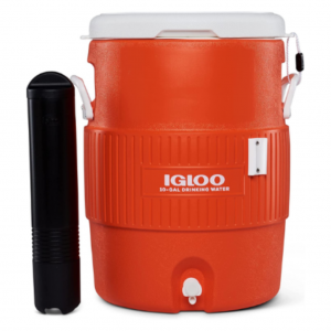 Termo Igloo 10 Galones 37,9 Litros Naranja con Portavasos_1