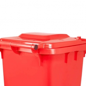 Contenedor de Basura con Ruedas 240 Litros Rojo CDR_4