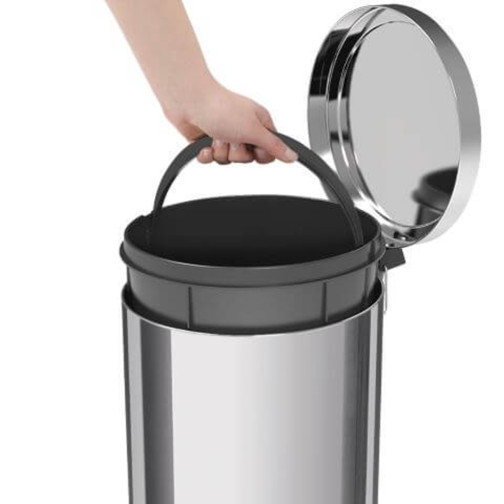 Caneca de Pedal en Acero Inoxidable 12 Litros Tramontina 94538112_2