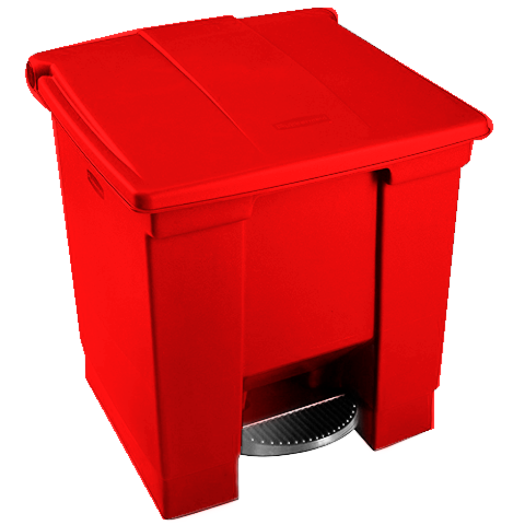 Papelera de Pedal 30 litros Roja Rubbermaid FG614300RED_1