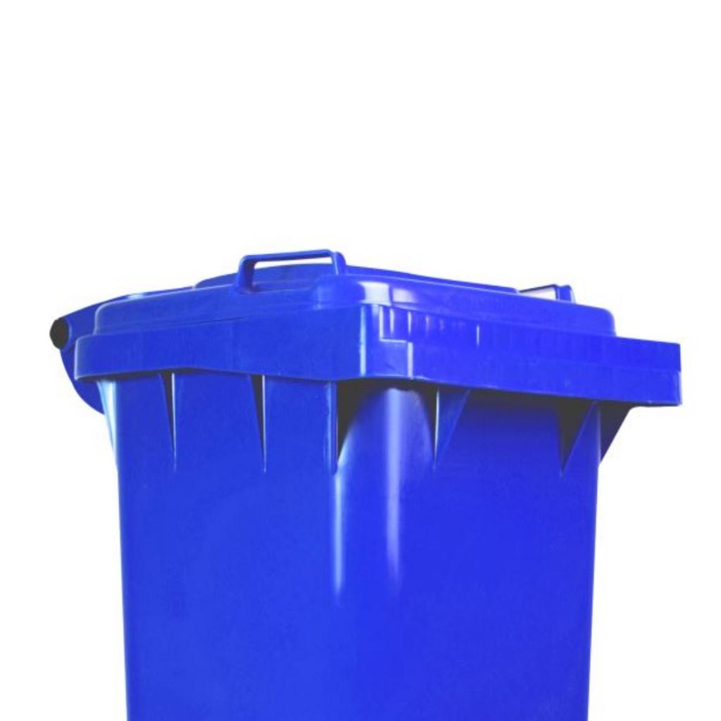 Contenedor de Basura con Ruedas 80 Litros Azul Weber_4