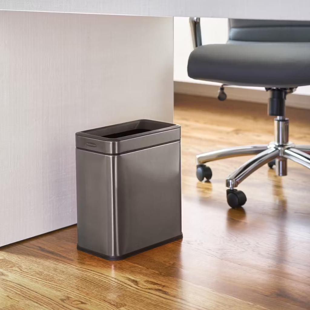 Papelera en Acero Inoxidable 9.8 Lts Rubbermaid 2179283_4