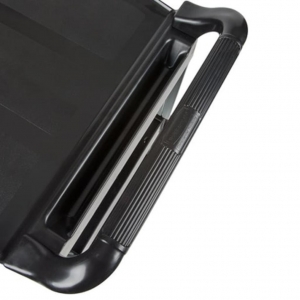 Carro de Servicio Abierto Tres Estantes 200 Libras Negro FG342488BLA_3