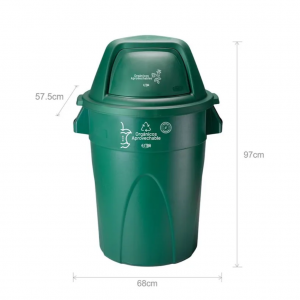 Contenedor Elite 121 Litros Verde Residuos Orgánicos y Aprovechables Estra 4-1042539_1