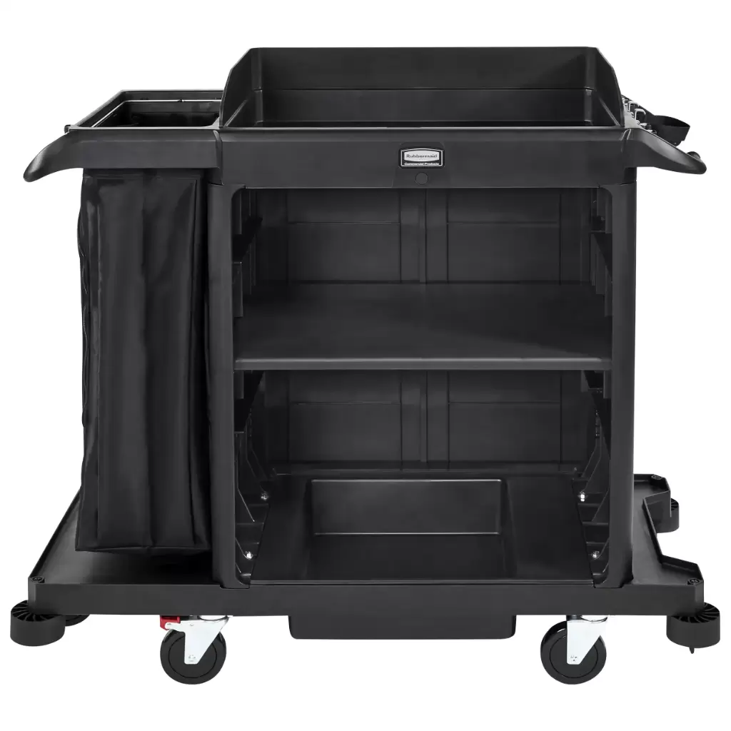 Carro Camarista Compacto Negro Rubbermaid 2202585_2