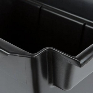 Cubo de Desechos 30 Litros Negro para Carro de Servicio Rubbermaid FG335388BLA_3