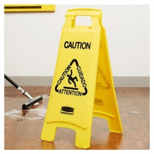 Señal de Prevención Piso Mojado 63 cm Amarillo Rubbermaid FG611200YEL_5