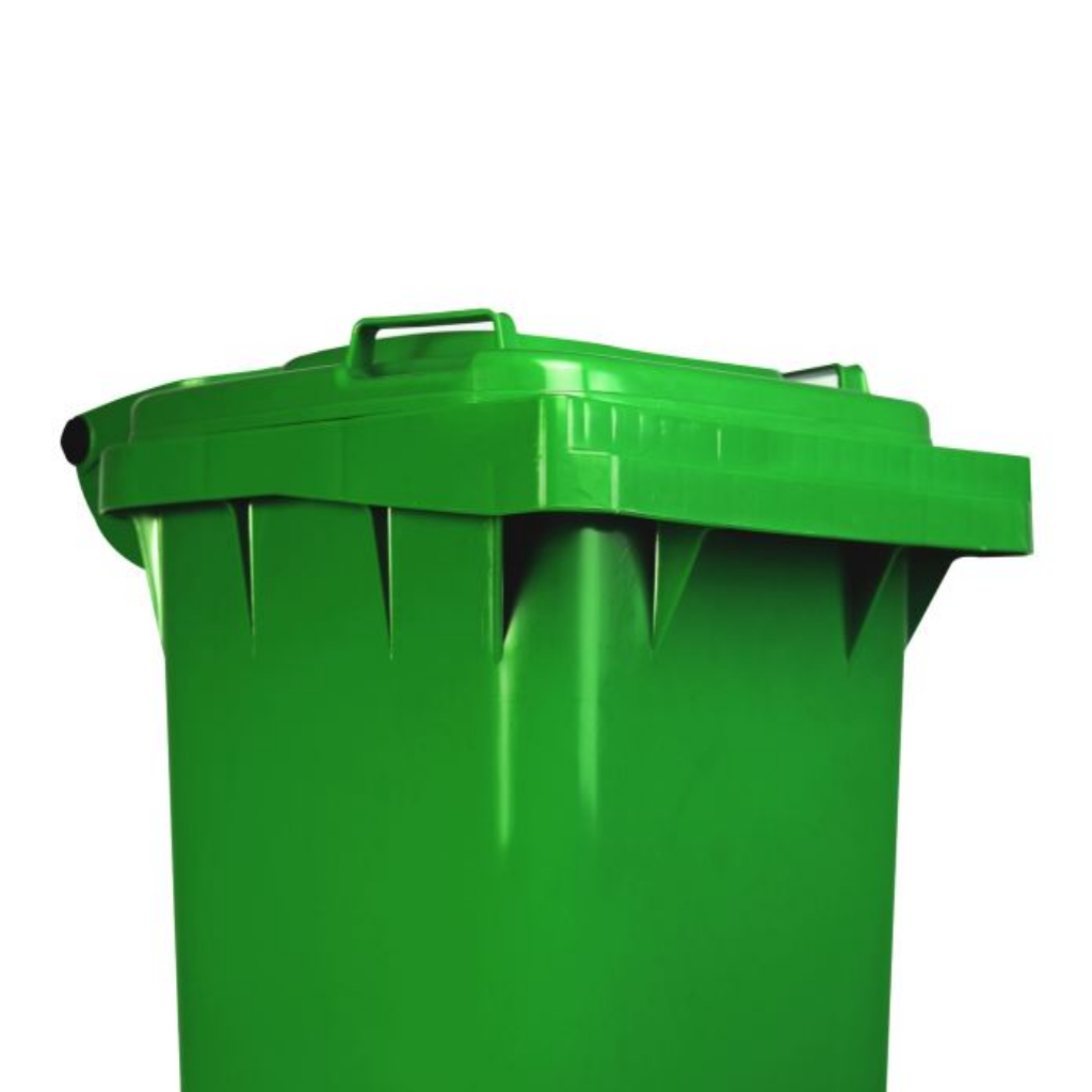 Contenedor de Basura con Ruedas 80 Litros Verde Weber_4