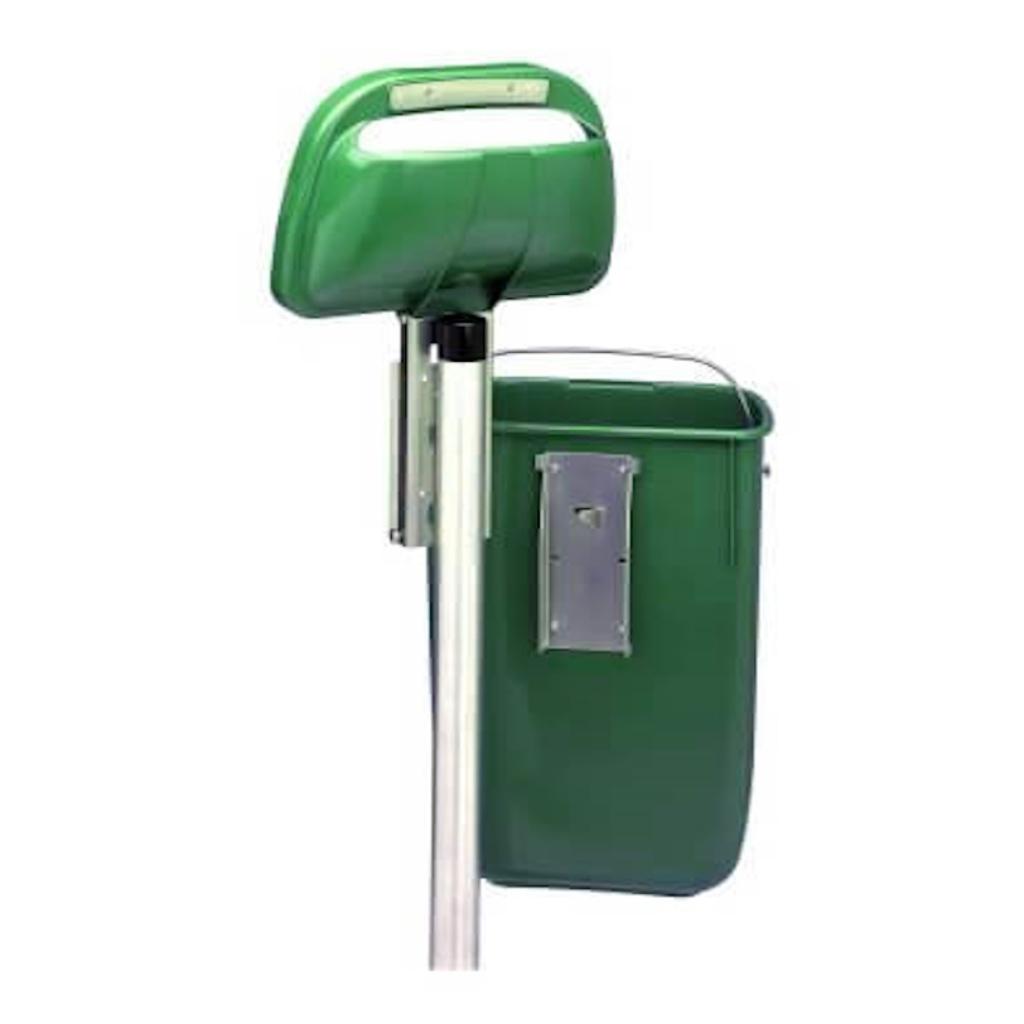 Contenedor de Residuos Poste 50 Litros Verde Weber_2