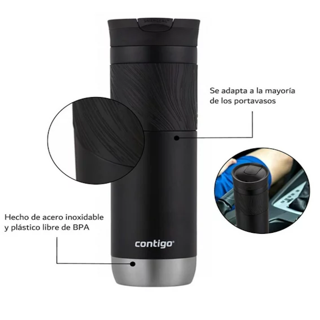Vaso Termo Contigo Snapseal Byron Acero 20 Oz 591ml Licorice_9