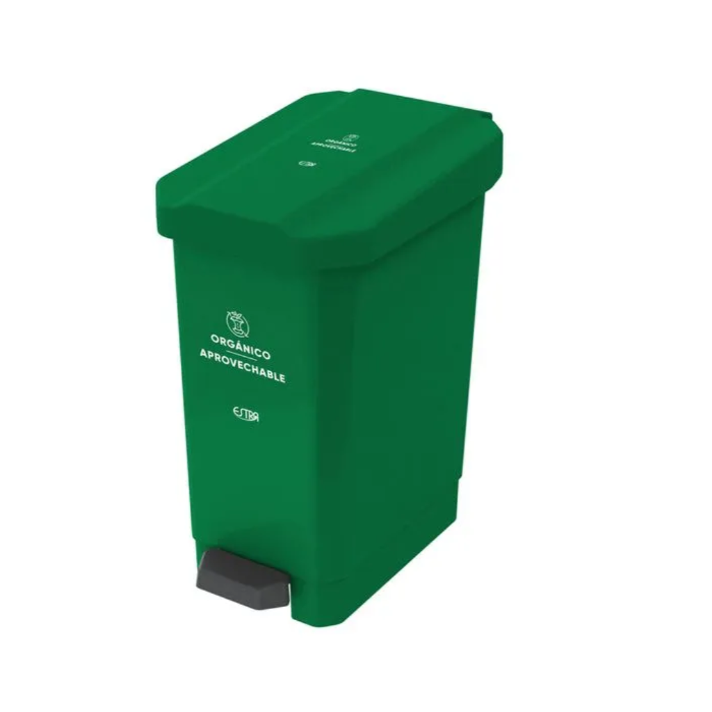 Caneca de Pedal 22 Litros Estra Bins Verde 4-1042661_2
