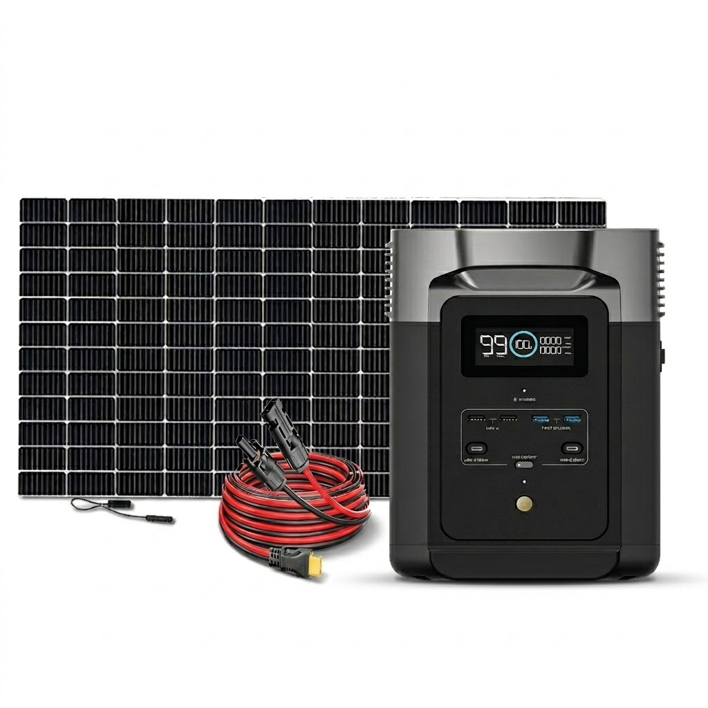 Kit Solar Portátil EcoFlow DELTA 2 1.8 kW + 1 Panel Solar Flexible de 560 W_2