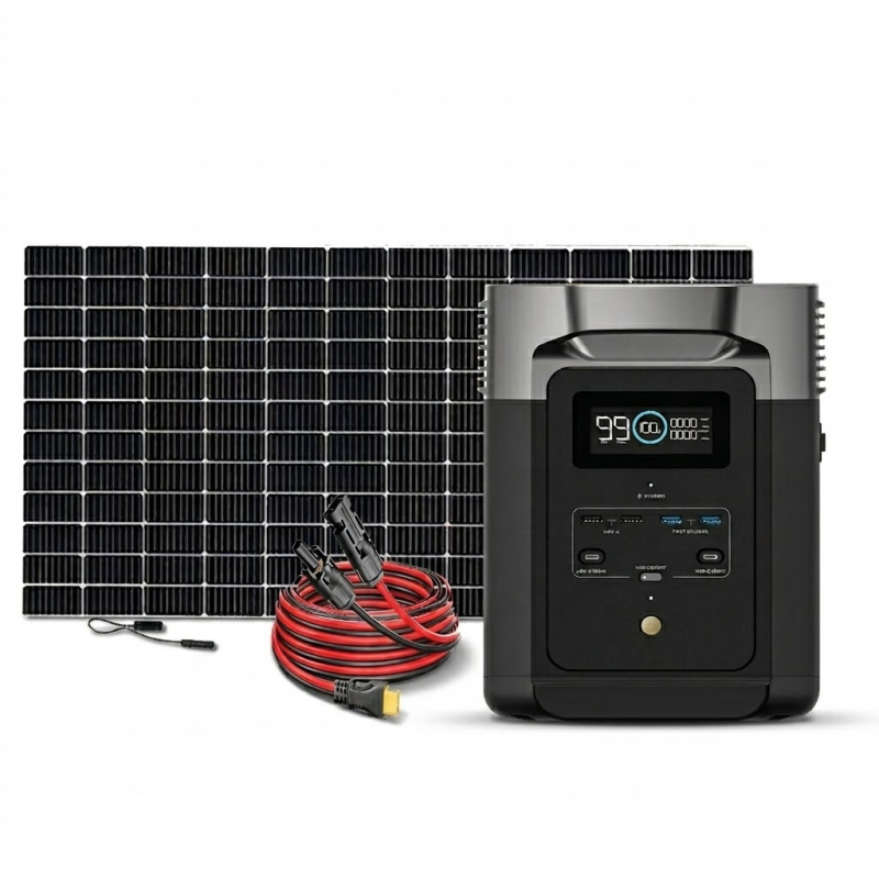 Kit Solar Portátil EcoFlow DELTA 2 1.8 kW + 1 Panel Solar Flexible de 560 W_2
