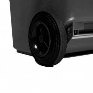 Contenedor de Basura con Ruedas 240 Litros Negro CDR _5